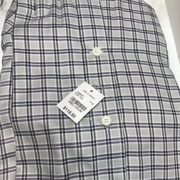 Men's Jos.A.Bank Reserve 100's 2-ply Egyptian Cotton Break Resist Buttons Sz XXL - Picture 4 of 5